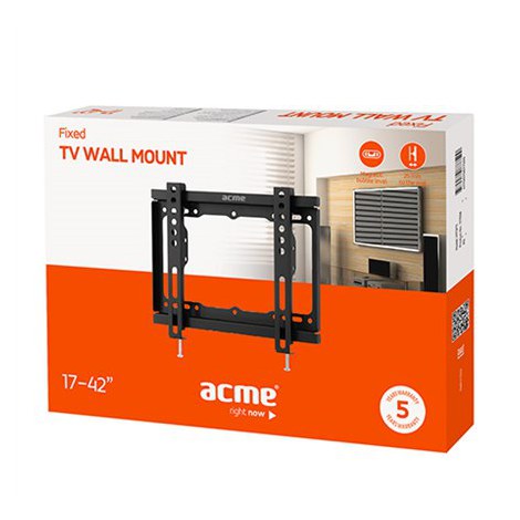 Acme | Wall Mount | MTSF11 | Fixed | 17-43 "" | Maximum weight (capacity) 20 kg | Black - 11